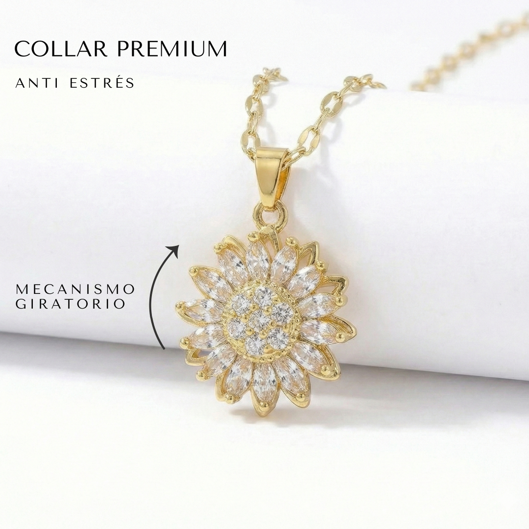 Anillo Girasol Giratorio para la Ansiedad